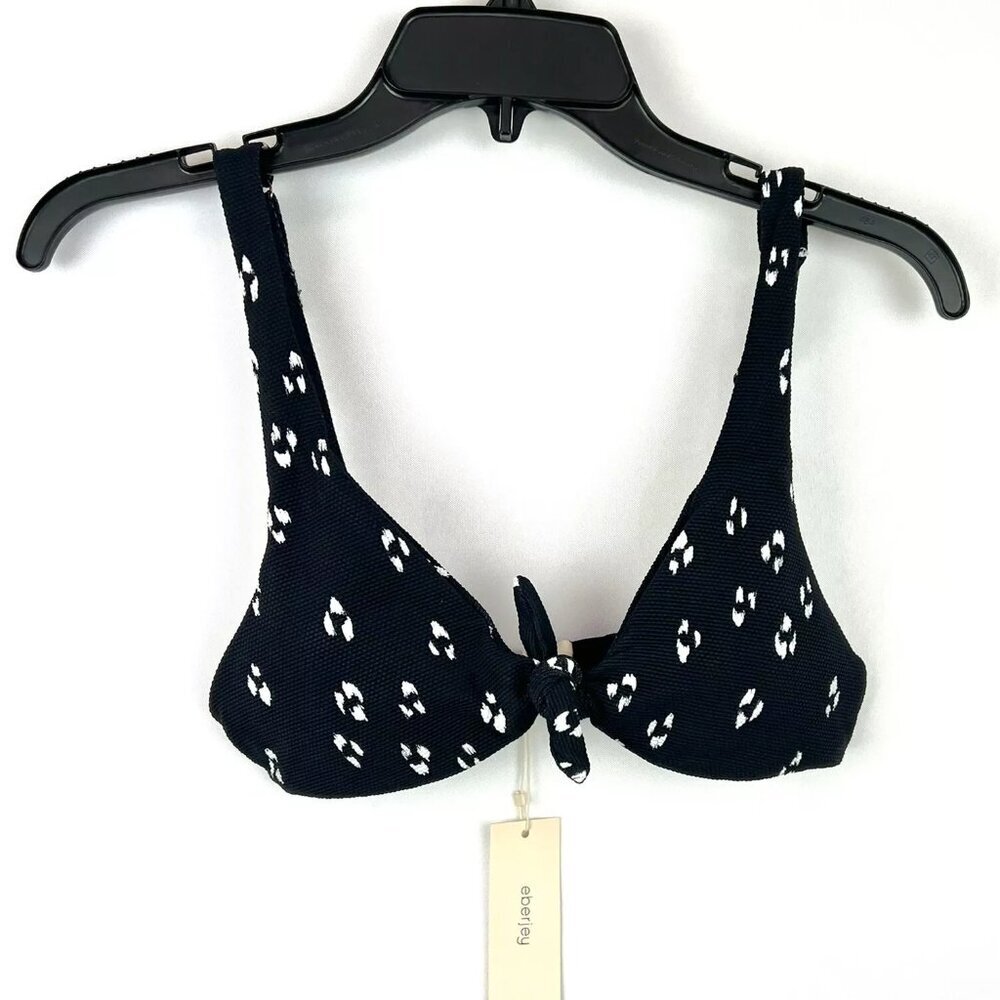 Eberjey Women’s Black Bikini Top Size S